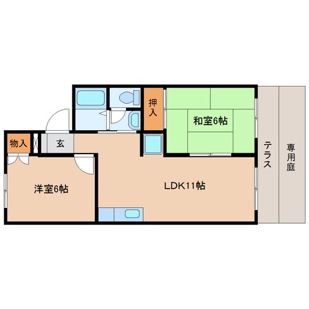 静岡駅 バス21分  岩成不動下車：停歩2分 1階の物件間取画像